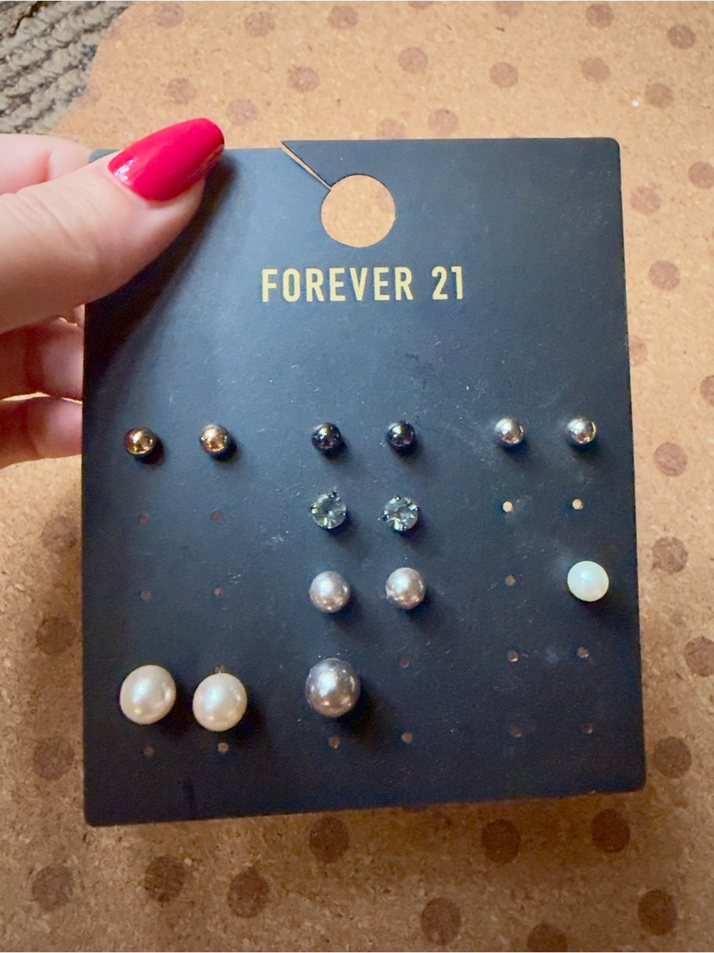 Mixed Pearl and Stud Earring Set - Silver & Pearl